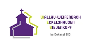 Logo des Dekanats BIG mit Kirche und Ortsnamen.